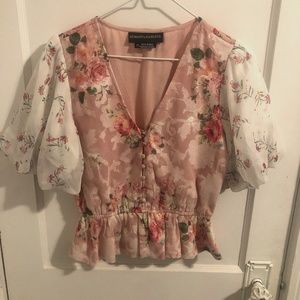 Anthropologie Hemant & Nandita Floral Blouse XS